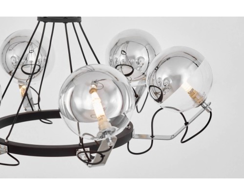 Подвесная люстра Marseo LDP 9110-6 BK+CHR Lumina Deco