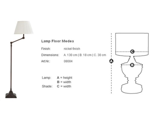 Торшер Lamp Floor Medea 108082 Eichholtz