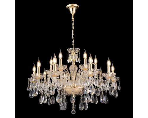 Подвесная люстра Monica MONICA SP10+5 GOLD Crystal Lux