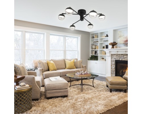 Потолочная люстра Diverse 10271/6LED Black Escada