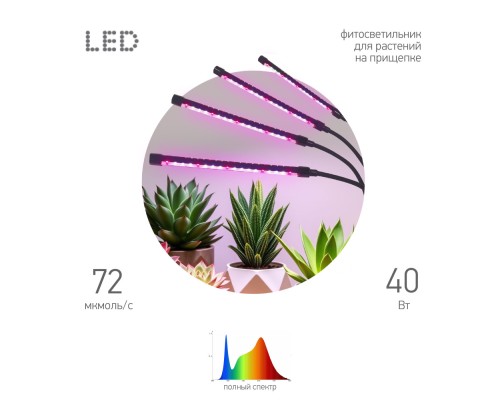 Настольная лампа для растений  FITO-40W-АLED-RaL ЭРА