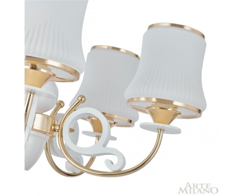 Подвесная люстра Florentia-1097 301097/8 Wh/Gd Arte Milano