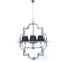 Подвесная люстра Baltimore LDP 8020-4 CHR+BK Lumina Deco