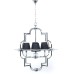 Подвесная люстра Baltimore LDP 8020-4 CHR+BK Lumina Deco