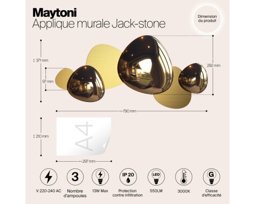 Бра Jack-stone MOD314WL-L13G3K Maytoni