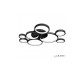 Потолочная люстра Ring Star 9004-8L-X BK iLedex