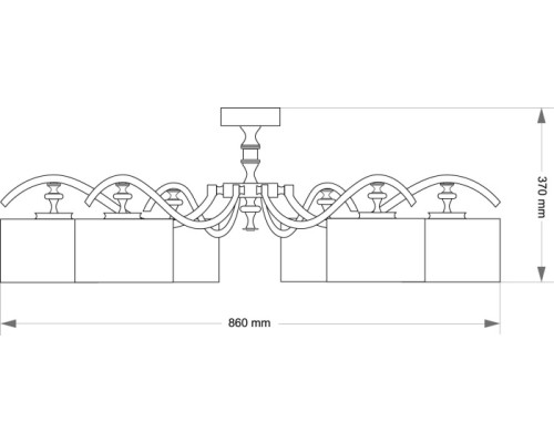 Потолочная люстра AVERNO AVE-PL-6(N/A) Kutek