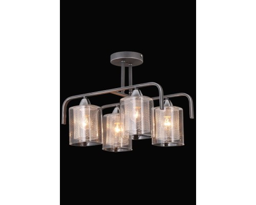 Потолочная люстра  75066/4C STAIN SILVER Natali Kovaltseva