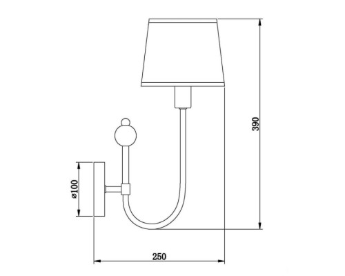 Бра Fabio VL1933W01 Vele Luce