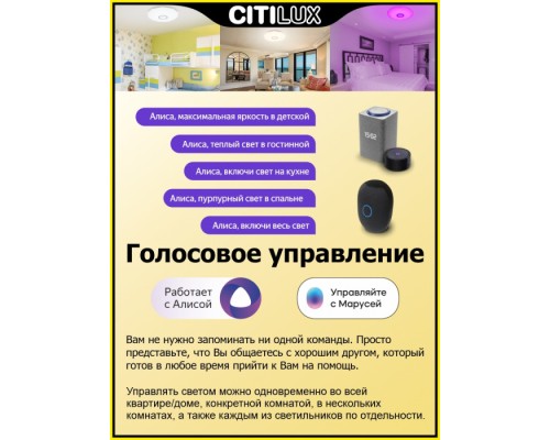 Потолочный светильник Диамант Смарт CL713A30G Citilux