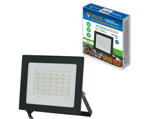 Прожектор уличный  ULF-Q519 50W/GREEN IP65 220-240V BLACK Volpe