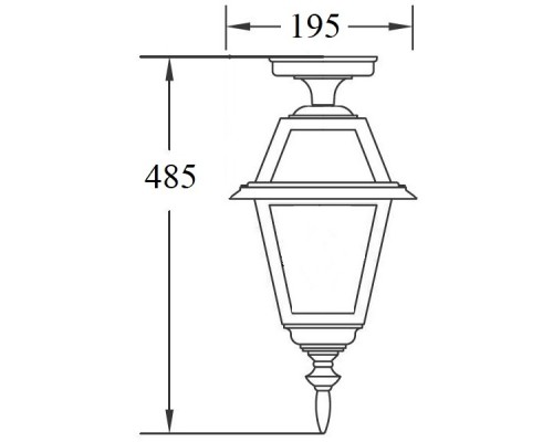 Потолочный светильник уличный FARO-FROST S 91105fSA Bl Oasis Light