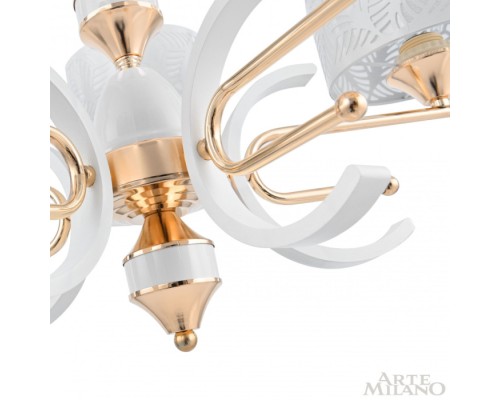 Подвесная люстра Florentia-2097 302097/8 Wh/Gd Arte Milano