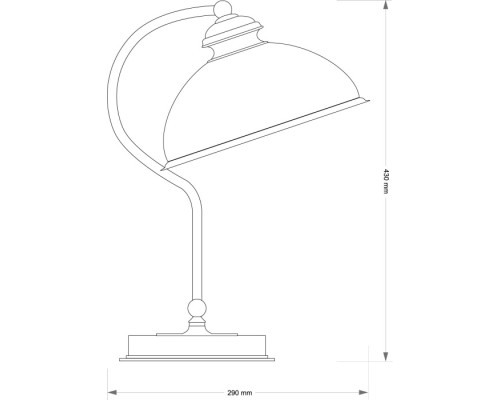 Интерьерная настольная лампа LIDO LID-LG-1(P) Kutek
