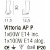 Бра VITTORIA AP VITTORIA BC NI Vistosi
