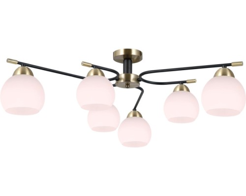 Потолочная люстра  IL0638-6CSQ-24 AB BK LIBRA ILLUMICO
