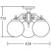 Потолочный светильник уличный GLOBO L 88270LA/3 Bl Oasis Light