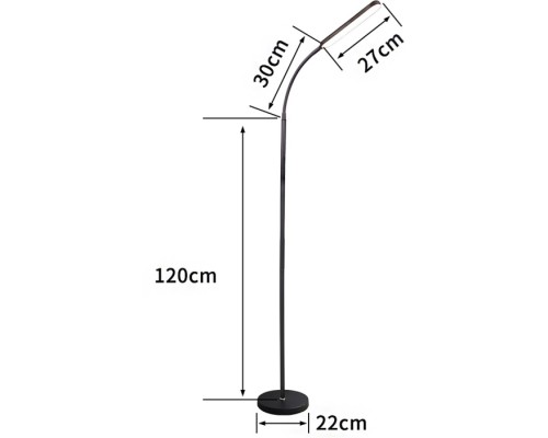 Торшер  00089-0.6-01 BK Reluce