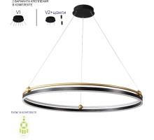 Подвесной светильник Fernando FERNANDO SP88W LED BLACK/GOLD Crystal Lux