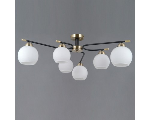 Потолочная люстра  IL0638-6CSQ-24 AB BK LIBRA ILLUMICO