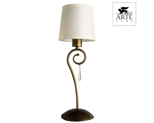 Интерьерная настольная лампа Carolina A9239LT-1BR Arte Lamp
