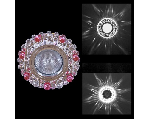 Точечный светильник  00755-9.0-001CN MR16+LED3W CL+PK Reluce