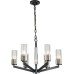 Подвесная люстра Malone 6035-6 BL CL Belfast