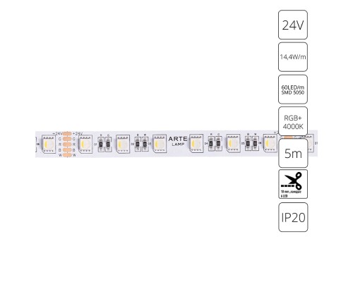 Светодиодная лента Tape A2406012-01-RGB4K Arte Lamp