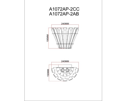 Бра Florizel A1072AP-2AB Arte Lamp