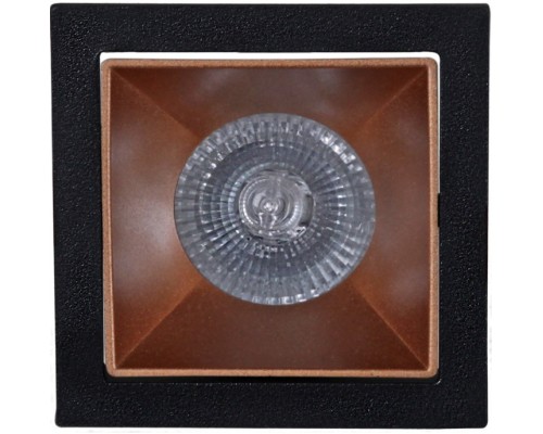 Точечный светильник  16086-9.0-001PT MR16 BK+ROSE GD Reluce