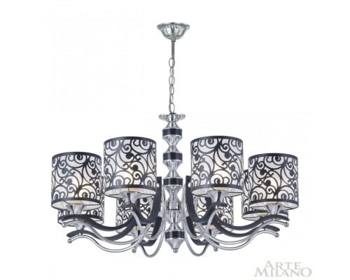 Подвесная люстра Florentia-4957 304957/8 Bk/Ni Arte Milano