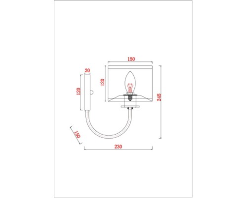 Бра Attore A4092AP-1CC Arte Lamp