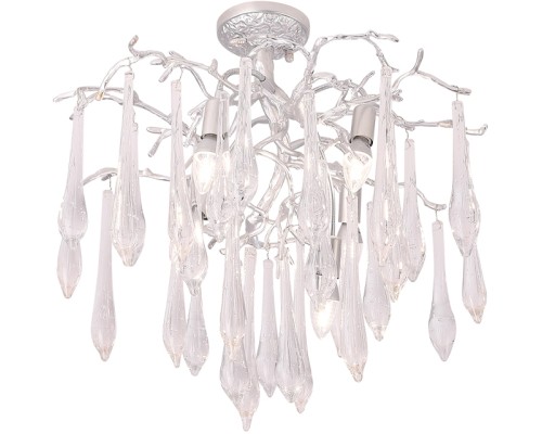 Потолочная люстра Reina REINA PL5 D600 SILVER PATINA Crystal Lux