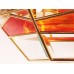 Потолочная люстра  1007/3PL-B.CRISTALLO M+ROSSO Doge Luce
