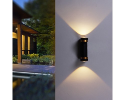 Архитектурная подсветка  86814-9.2-002TL COB2*3W  BK+GD Reluce