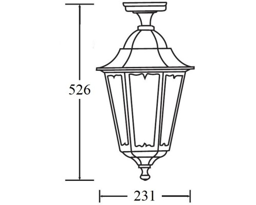 Потолочный светильник уличный PETERSBURG M 79805MA Gb Oasis Light