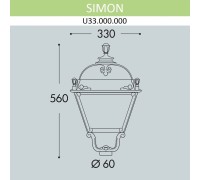 Плафон Simon U33.000.000.VXH27 Fumagalli