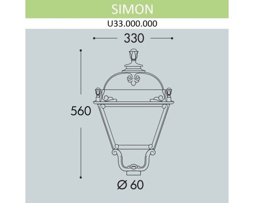 Плафон Simon U33.000.000.VXH27 Fumagalli