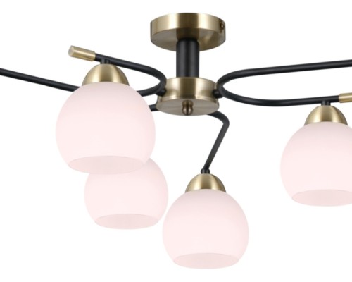 Потолочная люстра  IL0638-6CSQ-24 AB BK LIBRA ILLUMICO