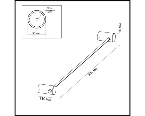 Настенный светильник Dalia 4395/8WL Odeon Light