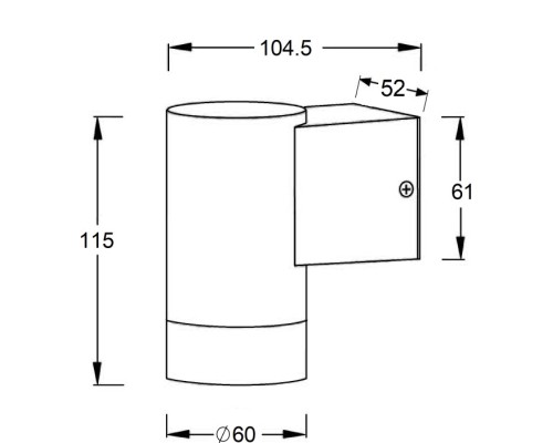 Архитектурная подсветка TUBE 5004-1 Bl Oasis Light
