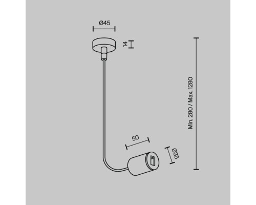Ввод питания боковой Accessories for tracks Flarity TRA154C-SB1-PT Maytoni