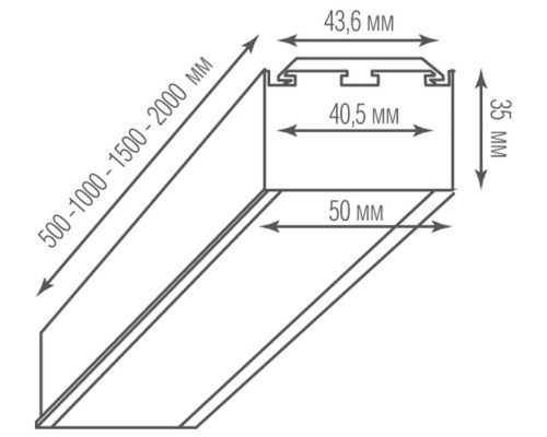 Потолочный светильник Led line uni DL18511C150WW30L5 Donolux