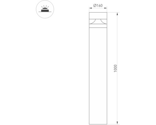 Наземный светильник GUIDE 047690 Arlight