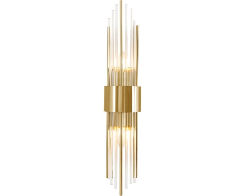 Бра ATENTO ATENTO AP2 BRASS/TRANSPARENTE Crystal Lux