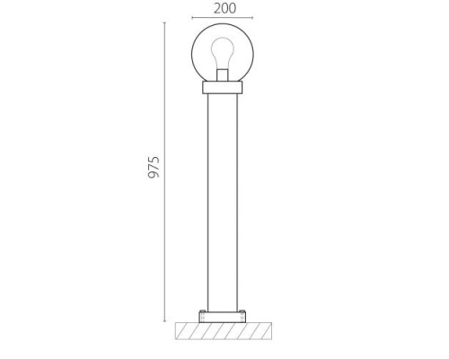 Наземный светильник Bolla 373710 Lightstar