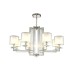 Подвесная люстра Nicolas NICOLAS SP-PL8 NICKEL/WHITE Crystal Lux