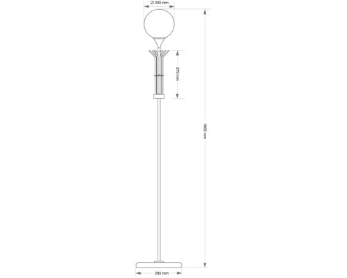 Торшер BARI BAR-LS-1(ZM) Kutek