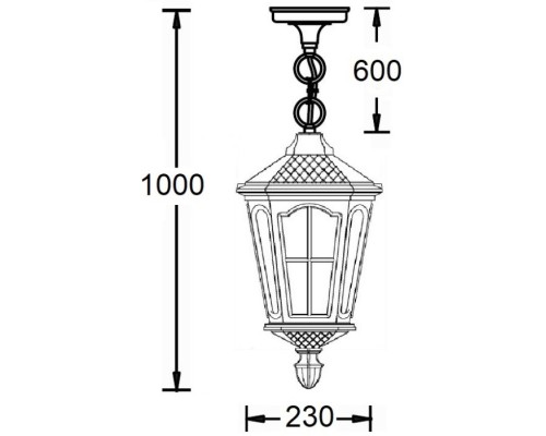 Уличный светильник подвесной ALBORG 79705 Bl Oasis Light