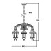 Уличный светильник подвесной ROMA L 95270L/6/16L Bl Oasis Light
